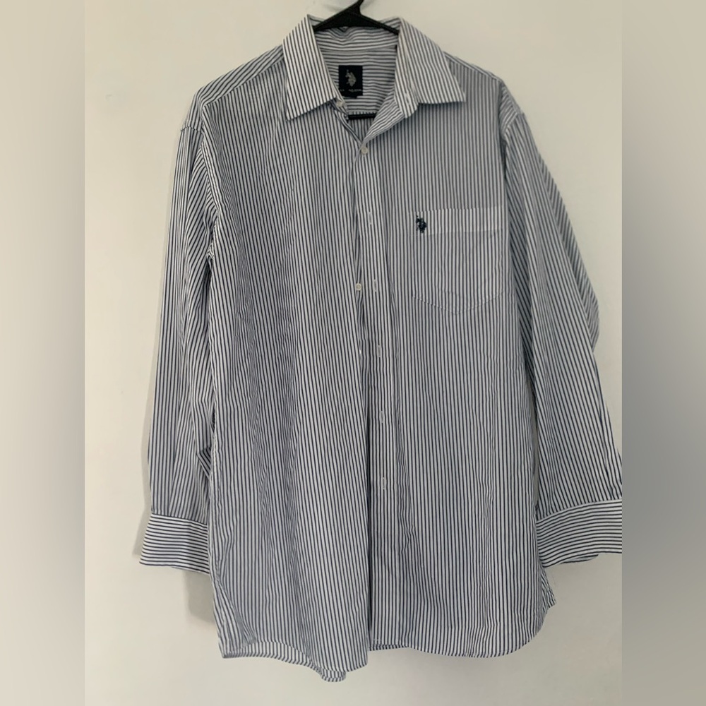 Men's Polo Striped Blue Shirt
